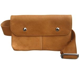 Tan Leather Belt Bag